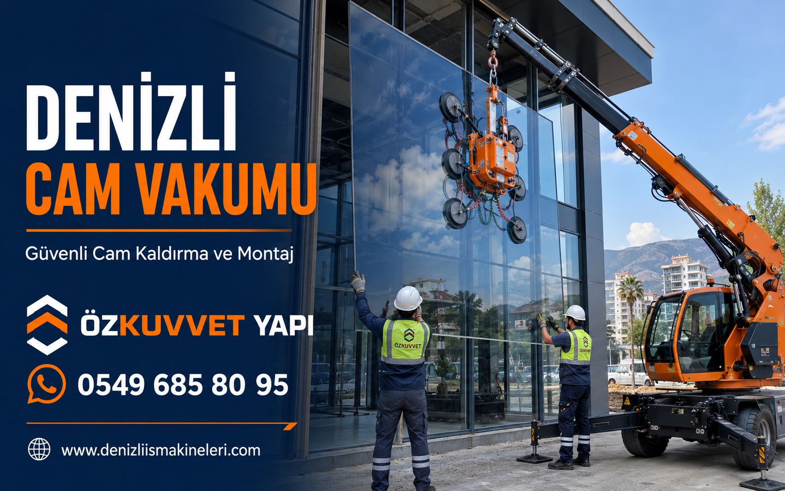 Denizli Cam Vakumu ile Güvenli Cam Montajı