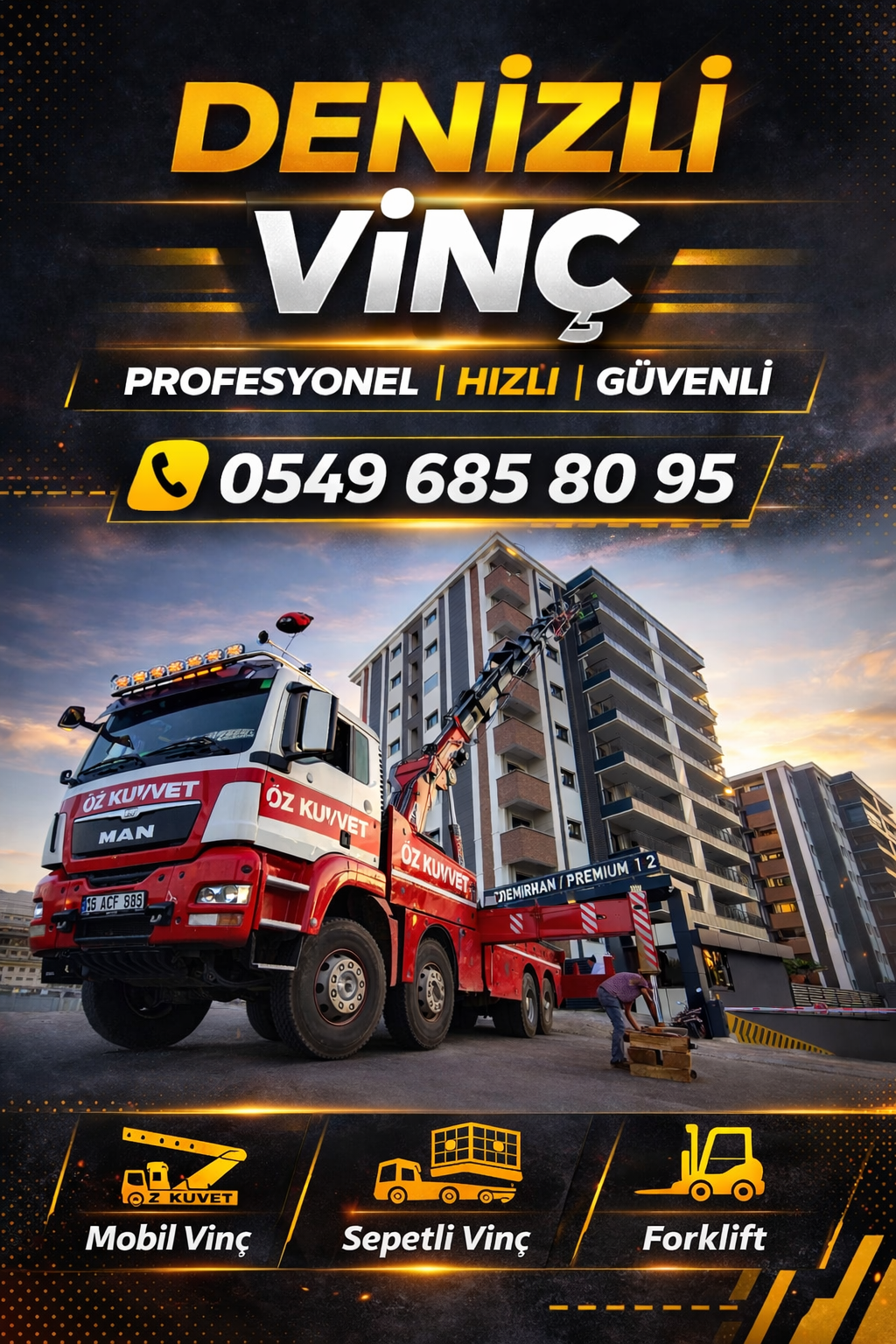 Denizli Vinç Kiralama | Denizli Mobil Vinç ve Ağır Yük Kaldırma Hizmetleri