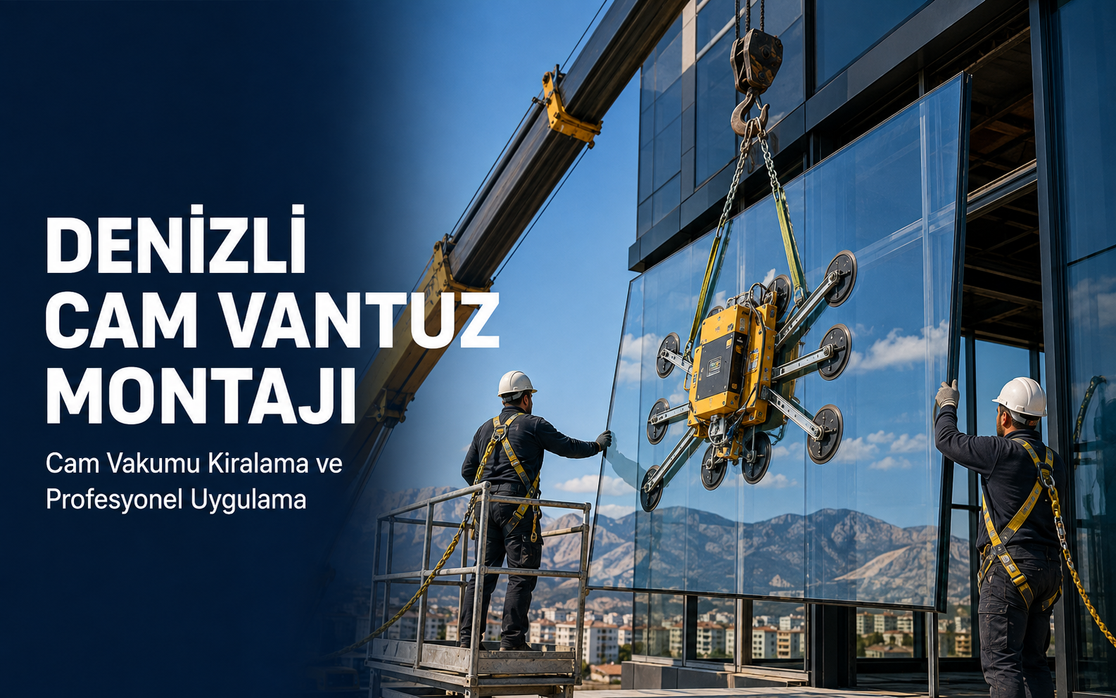 Denizli Cam Vantuz Montajı ve Cam Vakumu Kiralama