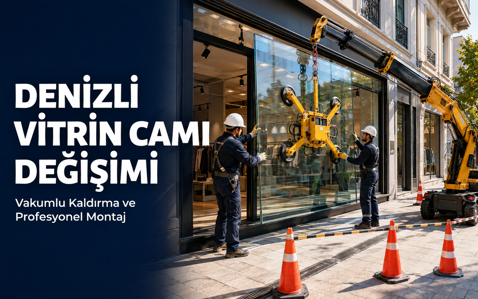 Denizli Vitrin Camı Değişimi ve Vakumlu Cam Montajı