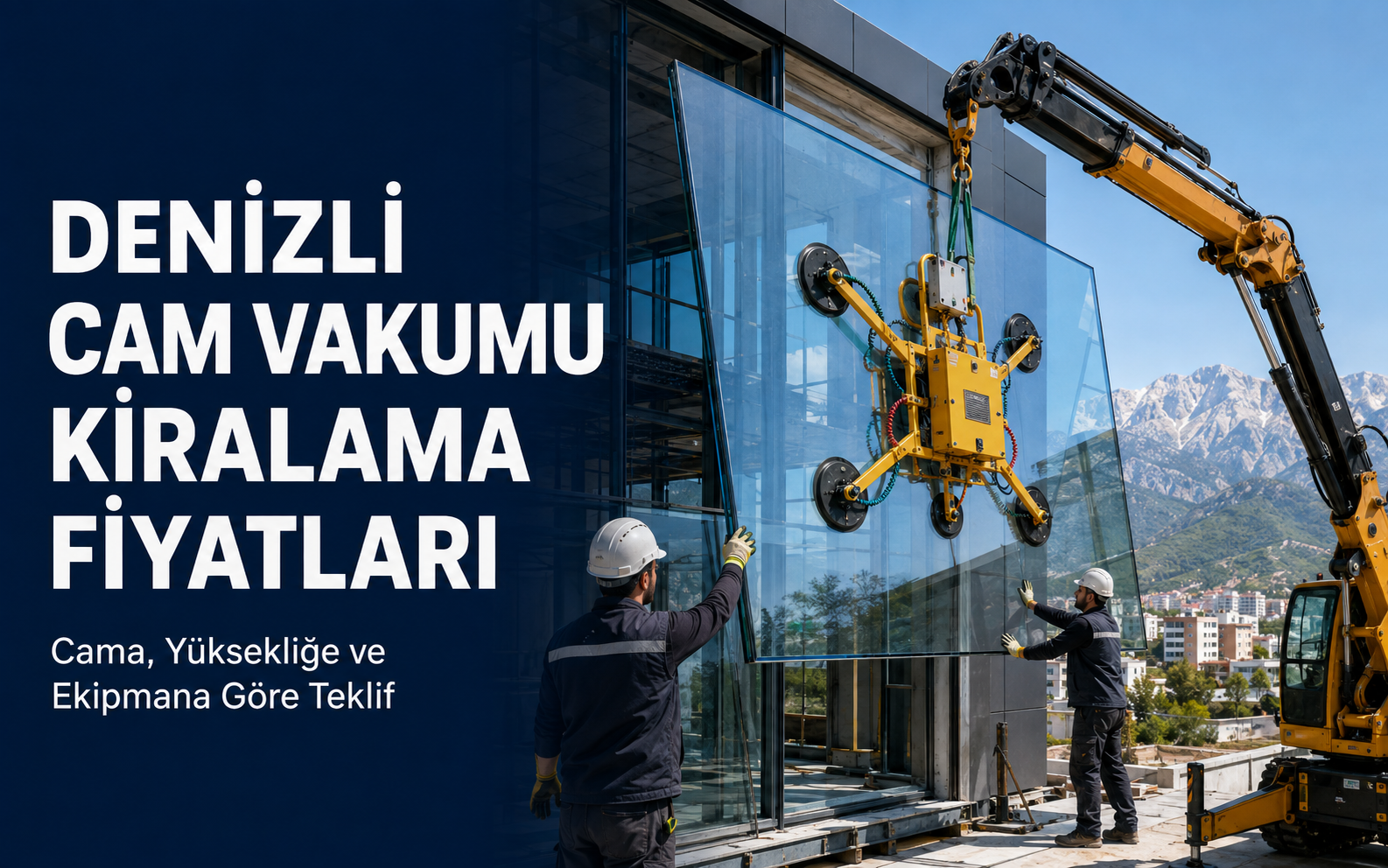 Denizli Cam Vakumu Kiralama Fiyatları ve Cam Montajı